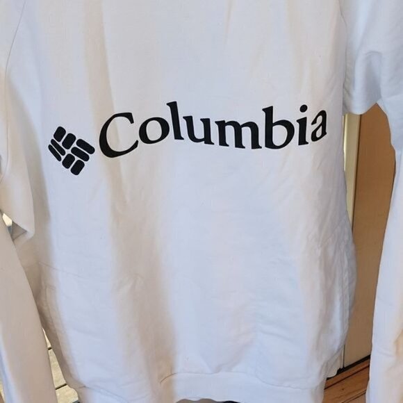 Columbia Graphic Logo 2 Pockets Crew Neck Long Sleeve Sz. M (XL) Sweatshirt - Picture 2 of 9